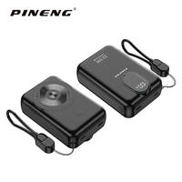 Batterie Li-Polymère 20000mAh Charge Rapide Sans Fil 18W Ultra Fine Banque d'Alimentation Universelle avec Câble Intégré