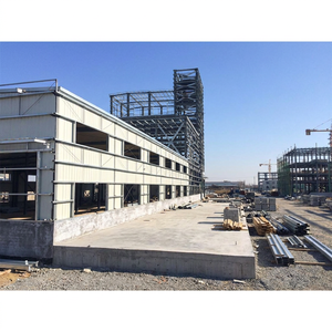 Poutres en acier galvanisé durables en forme de H, atelier <span class=keywords><strong>industriel</strong></span> préfabriqué, hangar de stockage, construction en acier structurel sur mesure, ISO9001 - Product Image 1