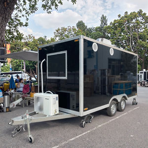 Tam donanımlı açık cep ikram servisi treyleri bira dondurma kahve ve aperatif gıdalar için mobil yemek servis aracı satılık - Product Image 3