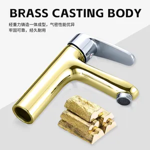 High Quality Brass Making Basin Faucet Bathroom Cabinet Wash Basin Hot And Cold Faucet