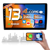 Autoradio Android 2G 64G avec Carplay Android Auto, écran tactile universel 7, 9 ou 10 pouces, lecteur GPS vidéo