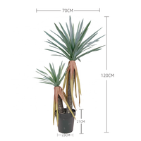Hot Sale New Highly Simulation Arts 120cm 4ft Natural Touch Tropische Wüste Künstliche Bonsai Baum Künstliche Aloe Vera Pflanze