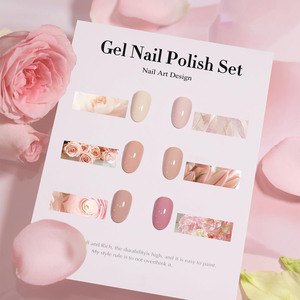 Juego de esmalte de gel <span class=keywords><strong>para</strong></span> uso en <span class=keywords><strong>uñas</strong></span>, color beige claro, rosa, Rosa neutra, 15 ML - Product Image 6