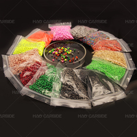 Perles de tungstène facettées à fente pour la montage de mouches de pêche à la mouche