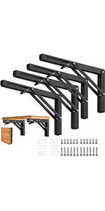 Support d'étagère mural pliable de haute qualité, robuste, blanc, marque Shengxiang, fabriqué dans le Hebei - Product Image 6