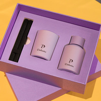 Stark duftendes Sojawachs-Kerzen-Geschenkbox-Set Einzigartiges Design für Reed-Diffusor Neues Aroma-Duftöl für die Inneneinrichtung Bienenwachs