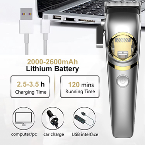 <span class=keywords><strong>M</strong></span>áy cắt tóc chuyên nghiệp cho nam, chất lượng cao, 9000 vòng/phút, kim loại, sạc được - Product Image 5