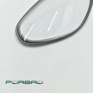 Porbao Phụ tùng xe hơi Nhựa kính đèn pha ống kính chụp đèn cho 987.2 2009-2012 năm màu xám cạnh đèn pha vỏ đèn bóng râm - Product Image 2