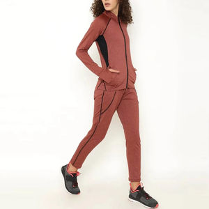 Conjunto Deportivo Informal de Invierno para Mujer, Hecho a Medida, de Secado Rápido, para Correr y Yoga, de 2 Piezas - Product Image 4