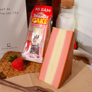 Pastel Triangular Combinado con Sabor a Queso, Chocolate, Fresa y Matcha, en Caja, 4 * 95g, Venta Caliente - Product Image 5