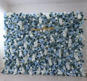 CB-360 Gifts Decoration Artificial Flower Wall Background For Event Party Decoration Flower 3D Wall