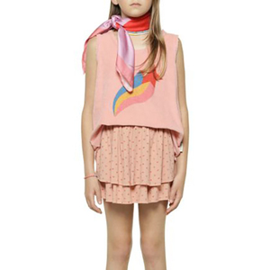 Nouveau design Jupe en coton biologique à imprimé <span class=keywords><strong>parasol</strong></span> Jupe à taille élastique à volants pour bébé fille - Product Image 4