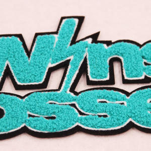 Broderie Parches Para Ropa патч синель толстовка с индивидуальным логотипом дизайнерские патчи для одежды Утюг на синели значки оптом - Product Image 5