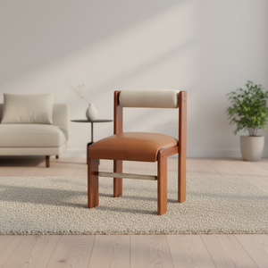 Sedie <span class=keywords><strong>da</strong></span> Pranzo Ergonomiche <span class=keywords><strong>in</strong></span> Stile Medievale con Rivestimento <span class=keywords><strong>in</strong></span> Pelle Cerata e Legno - Stabili e Durevoli per Uso Domestico o Alberghiero - Product Image 1