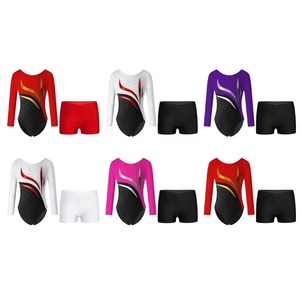 ชุดเต้นสำหรับเด็ก6-14ชิ้นชุดเต้นชุดยิมนาสติกแขนยาวสำหรับเด็กผู้หญิงชุดเต้นรำ - Product Image 2