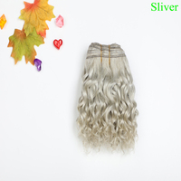 Extensions de cheveux en fibre protéinée tissée simple, 20 cm x 500 cm, lissées, densité 200%, Deep Wave Jerry Curl, pour tissage de perruques et usage DIY