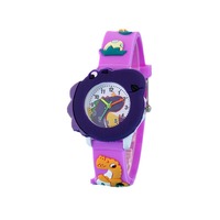 Montre pour enfants AYURIS - Montre à quartz jaune mignonne à motif de dinosaure, écologique, pour garçons et filles, boîtier en plastique durable, âges 3-14 ans, amusante