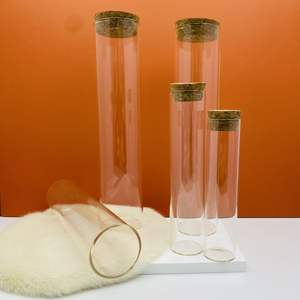 Envases de Vidrio Transparente de 50 ml con Tapón de Seguridad para Aceite Concentrado, Logotipo Personalizado y Estampado Dorado - Product Image 1