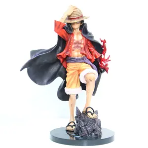 Penjualan terlaris 24CM figur karakter Anime Model Desktop ornamen satu buah baru empat kaisar Luffy figur Aksi