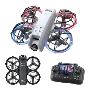 New K100 Max người mới bắt đầu nhựa <span class=keywords><strong>Mini</strong></span> <span class=keywords><strong>Drone</strong></span> máy ảnh tránh chướng ngại vật có thể gập lại một phím cất cánh/hạ cánh Màn hình điều khiển từ xa - Product Image 1