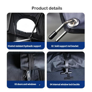Tente de toit rigide de luxe sur mesure OEM pour camping, avec grande fenêtre, isolée et imperméable, pour aventures tout-terrain et camping. - Product Image 6