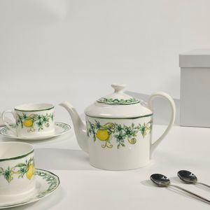Promotion à bas prix, service à thé en porcelaine fine à motif de citron européen - Product Image 6