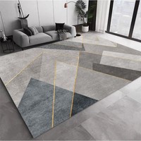Tapis de salon moderne et simple, antidérapant, insonorisant, à motif abstrait, fabriqué à la machine, personnalisable et écologique