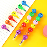 Offre Spéciale école papeterie promotionnel coréen créatif kawaii crayon ensembles rock sucre gourde mignon dessin animé 7 couleurs crayon