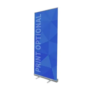 Rollup Banner Aluminium Pull Up Berdiri Menggulung Banner Tampilan Latar Belakang