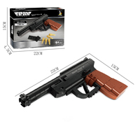 Bloques de Construcción Pistola 118 Piezas, Juguete de Bloques de Construcción Militar, Pistola de Juguete, Juego de Simulación Militar, Arma Pequeña de Juguete