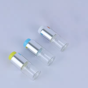 Bouteille en verre à double compartiment avec bouchon à vis pour poudre lyophilisée et essence liquide, la plus vendue - Product Image 4