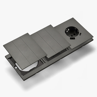 Interruptores y Enchufes de Pared WESA Ultrafinos con Botón Pulsador EU de 1/2/3 Vías con Enchufe USB Tipo C, Combinación Libre, Diseño Moderno de Lujo