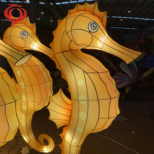 Linterna de animal dragón de tela china con luces para Diwali o Ramadán City Plaza decoraciones para graduación o Halloween - Product Image 2