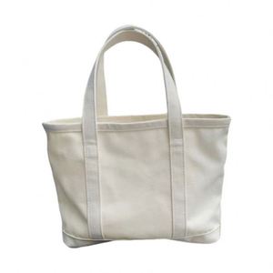 Embroidery Cotton Canvas Reusable Customized Letter Logo Two-Tone Accent Sporty Gusseted Tote <b>Bag</b> With Pocket - Product Image 1