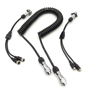 Cable de <span class=keywords><strong>c</strong></span>ámara de bobina de adaptador de vídeo de remolque de 7 pines de alta resistencia para camión Tractor Semi remolque 1-4 <span class=keywords><strong>c</strong></span>ámaras - Product Image 6