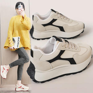   Zapatillas Deportivas para Mujer 2026, con Suela Gruesa, Transpirables, con Amortiguación, Parte Superior de PU, Algodón, Estilo Casual, Tendencia de Moda - Product Image 1