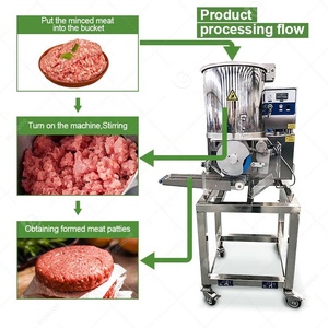 Pastel de carne automático automáticamente abeja Hamburgo Mini hamburguesa usada arroz grueso hamburguesa máquina para hacer <span class=keywords><strong>hamburguesas</strong></span> - Product Image 5