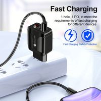 Chargeur de téléphone portable Mti USB Slots LED affichage numérique PD20W chargeur mural pour téléphone DeviCharge