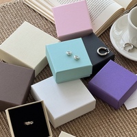 Boîtes d'emballage pour bijoux personnalisées avec logo, recyclables, pour boucles d'oreilles, en papier rigide, type tiroir, vente en gros