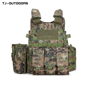 Chaleco Tactico Custom Persoonlijke Beschermingsmiddelen Veiligheid Mode Outdoor Jacht Camouflage Quick Release Molle Tactisch Vest