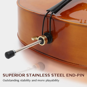 Beginner'S <strong>Cheap</strong> OEM Basswood Full Size 4/4 Original Sound Solid Wood Natural <strong>Color</strong> <strong>Cello</strong> With Wrapped Bow Rosin