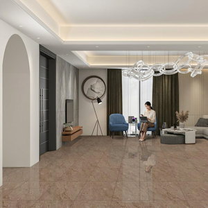 Fog Grey 24x24inch Glazed Porcelain Tiles High Gloss Digital Stone Effect Modern Interior Flooring - Product Image 5