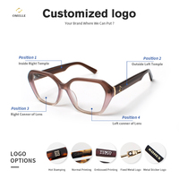 Montures de lunettes de luxe en gros - Nouveau design utilisant du matériau en acétate italien Mazzucchelli de qualité supérieure dans un brun dégradé élégant