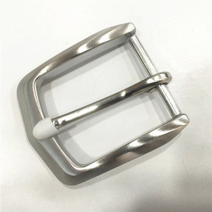 Hoch leistungs schnalle aus gebürstetem Edelstahl 40 mm Innen größe Heel Bar Schnalle für Herren gürtel - Product Image 5