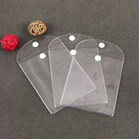 Sac à fermeture éclair personnalisé en PVC/EVA transparent, imprimé à l'écran, épaisseur 0,2 mm, imperméable, écologique, recyclable, pour lunettes, boucles d'oreilles, bijoux, colliers