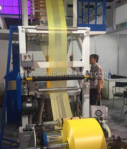 High Speed HDPE LDPE LLDPE ABA blowing film machine plastic extruder