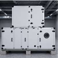 Sistema Compacto de Unidad de Manejo de Aire Industrial Apilada con Ventana de Inspección Circular para Ventilación HVAC Comercial