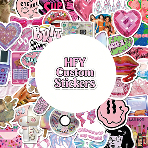 สติกเกอร์กันน้ำลายกราฟฟิตีมินิมอลน่ารักลายการ์ตูนตกแต่งโทรศัพท์ หมวกกันน็อค <span class=keywords><strong>iPad</strong></span> สมุดบันทึก - Product Image 1