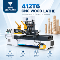Tour à bois CNC 4 axes avancé pour colonnes décoratives complexes et pièces de meubles, système multifonctionnel servo-électrique
