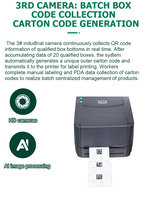 Machine de marquage laser UV automatique avec système de vision et scanner de codes QR pour marquage traçable des boîtes de flacons – Nouveauté